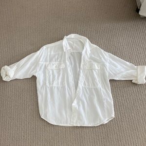 🌷 The Group by Babaton Aritzia white button up blouse